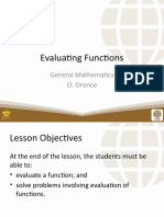 Evaluating Functions Guide