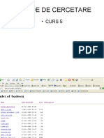 Metode de Cercetare: - Curs 5