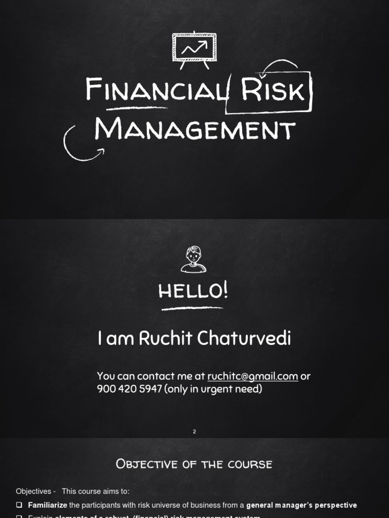 Financial Risk Management Course Overview | PDF | Bond Duration | Value ...