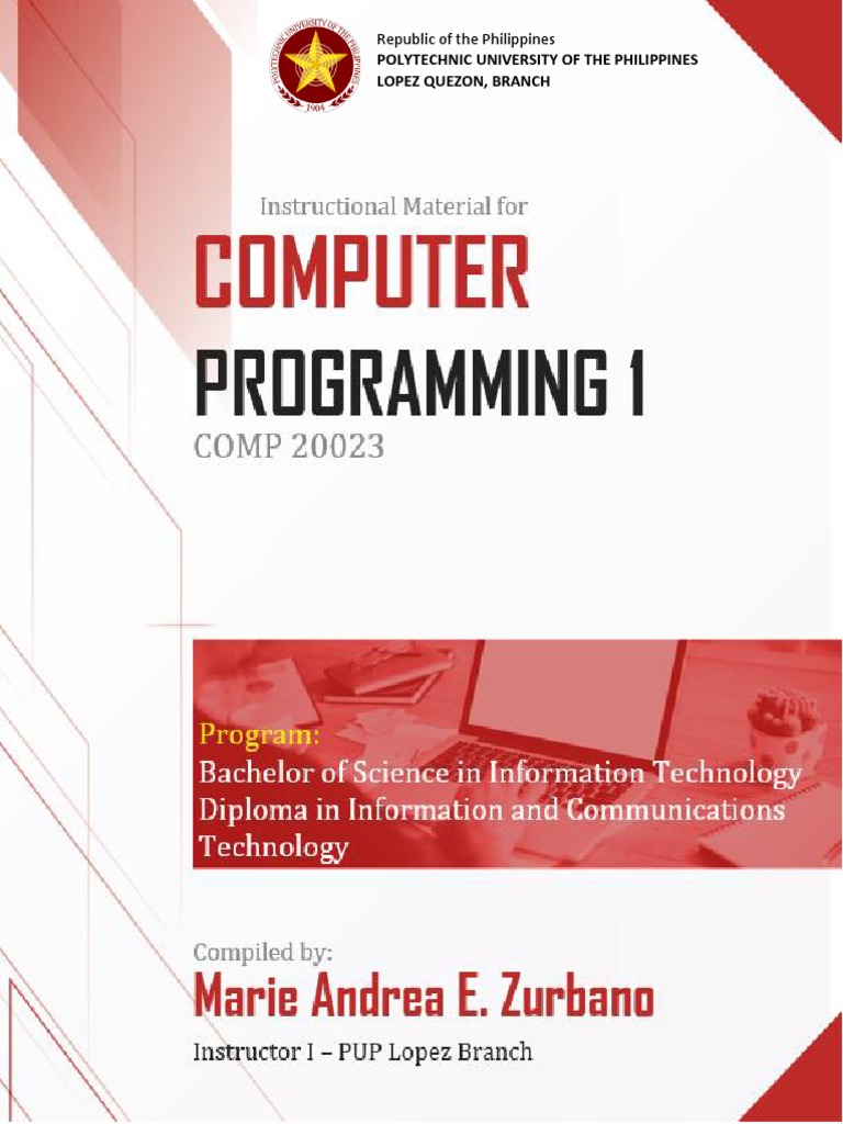 MODULE 1 - Programming 1 | PDF