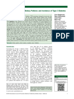 Relationship Between Dietary Patterns and Incidence of Type 2 Diabetes