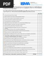 Stress Questionnaire: A Question Applies To You. Take Your Time ...