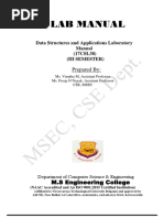 Lab Manual: Data Structures and Applications Laboratory Manual (17CSL38) (Iii Semester)