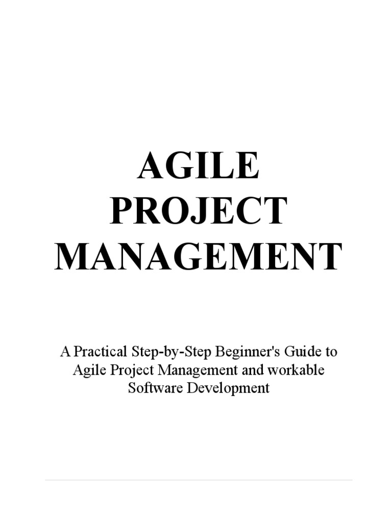 Agile Project Management Full Work Pdf Scrum Software Development