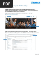 Application Guidelines To UNHCR Job Opening