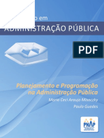 Planejamento e Programação na Administração Pública
