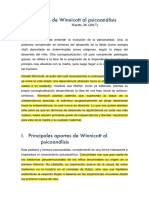 Naxete - Aportes de Winnicott Al Psicoanálisis