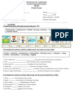 Final Exam: Do, Play or Go