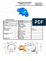 Specification Sheet Pumps C4 A - C8 A: Characteristics