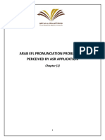 ARAB EFL PRONUNCIATION PROBLEMS AS PERCEIVED BY ASR APPLICATION ch.1