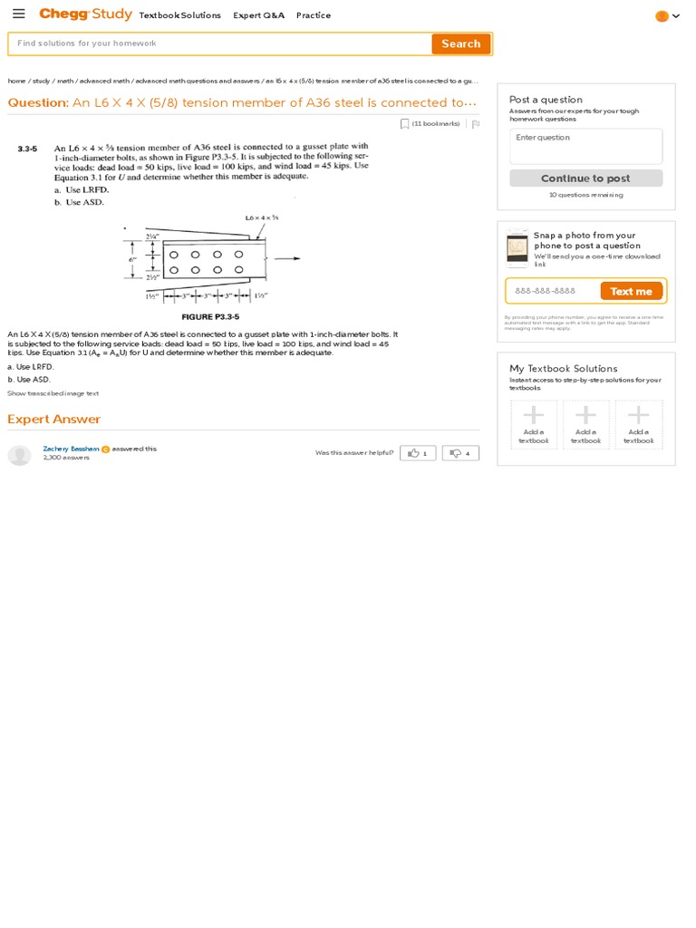 an-l6-x-4-x-5-8-tension-member-of-a36-steel-is-c-pdf-textbook