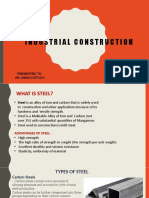 Industrial Construction: Presented By-Ashish, Asif, Vikas Presented To - Ar. Aman Katoch