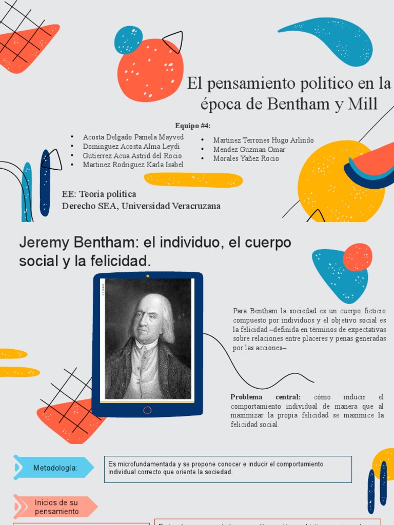 Análisis del pensamiento político de Jeremy Bentham y John Stuart Mill