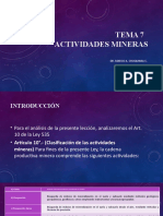 Tema 7 Actividades Mineras 1