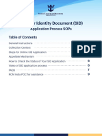 Seafarer Identity Document (Sid) : Application Process Sops