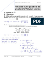 TP 07.1 Commande D'une Parabole de Radar de Poursuite - Did'Acsyde - Corrigé