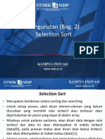 Pengurutan (Bag. 2) Selection Sort