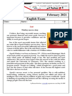 Level 4 M.S February 2021 English Exam