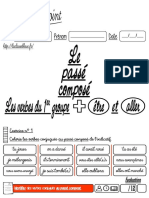 Le Passé Composé Les Verbes Du 1er Groupe ÊTRE Et ALLER CM2