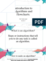 Introduction To Algorithms and Flowcharts