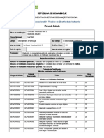 Plano de Estudo Electricidade Industrial CV3