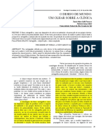 Um Desejo de Mundo, Um Olhar Sobre A Clínica