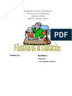 Filosofía de La Educación