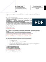 Prova de Residência e Gabarito Clnica e Cirurgia de Pequenos Animais 2020 UnB