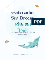 Watercolor Sea Breeze Style - Student Book by Slidesgo