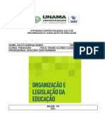 Atividade Contextualizada (Aol5) de Organização e Legislação Da Educação