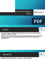 Aula 1 - Apresentação da disciplina