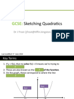 Gcse:: Sketching Quadratics