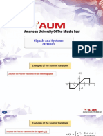 Signals and Systems: CE/EE301