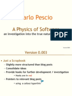 Carlo Pescio - A Physics of Software: An Investigation Into the True Nature of Software