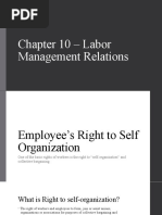 Chapter 10 - Labor Management Relations