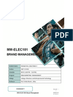 MM-ELEC101: Brand Management