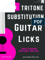 Tritone Substitution Licks - Free PDF Guitar Book