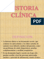 historia clinicaSEMIOLOGIA