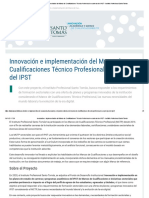 Innovación e implementación del Marco de Cualificaciones Técnico Profesional en carreras del IPST - Instituto Profesional Santo Tomás