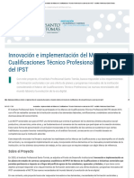 Innovación e Implementación Del Marco de Cualificaciones Técnico Profesional en Carreras Del IPST - Instituto Profesional Santo Tomás