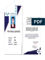 Hospital General Cleaner Id Card Template For Microsoft Word