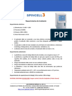 Spincell 3 - Requerimientos de Instalación, Resumen
