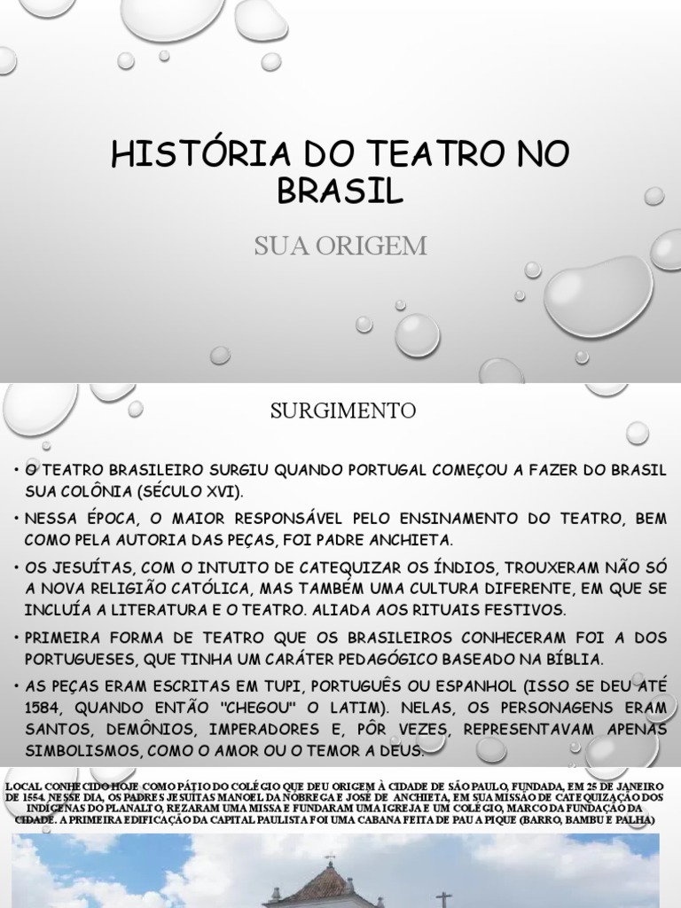 História Do Teatro No Brasil | PDF | Teatro