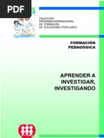 Aprender a Investigar Investigando