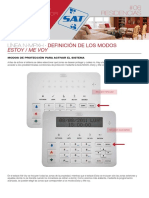 Guía instalador Línea N-MPXH: Modos Estoy/Me voy