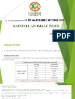 R Programming in Watershed Hydrology: Rainfall Anomaly Index