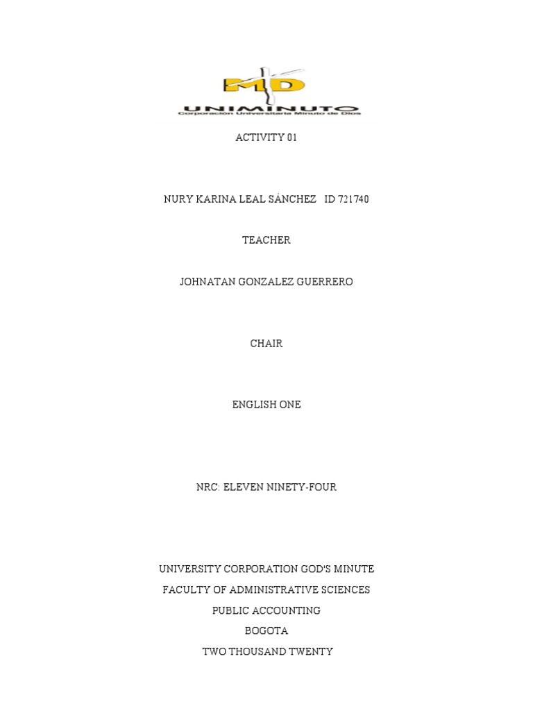 Activity 01 | PDF