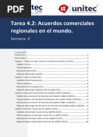 Tarea 4.2 Acuerdos Comerciales Regionales en El Mundo.