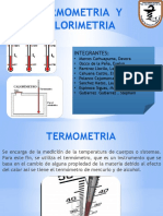Termometria y Calorimetria
