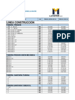 Lista de Precios 6 Sep 2021